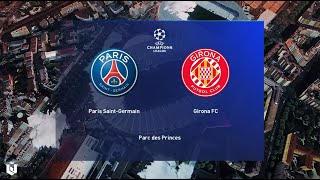 PSG vs Girona ● Champions League 202425 ● Gameplay Pes 2021 [upl. by Eyoj]