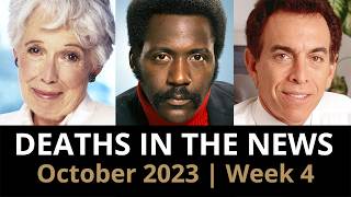 Who Died October 2023 Week 4  News [upl. by Ojyma]