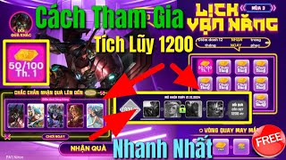 Cách Tham Gia Sự Kiện Lịch Vạn Năng Mùa 3 Năm 2024  Cách Tích Lũy 1200 Chip Vạn Năng Nhanh Nhất [upl. by Aicylla]