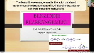 Benzidine rearrangement  Tamil explanation [upl. by Len267]