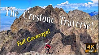 The Crestone Traverse 14203 Epic Class 5 Climbing Sangre de Cristo Mountains Colorado 4K UHD [upl. by Ronnoc]