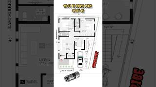 35 By 45 House Plan with Parking shortvideo shorts [upl. by Rankin]