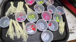 Making lures for ice fishing at Flaming Gorge [upl. by Forkey]