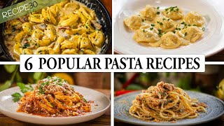 6 Must Try Popular Pasta Recipes  A Gastronomic Journey [upl. by Bathelda]