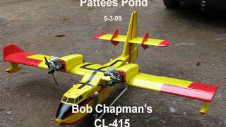 RC CL 415 Maiden Flight at Pattees Pond Float Fly [upl. by Hannej]