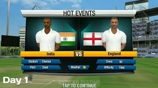 13th February IND vs ENG 2nd Test match Day 1  World Cricket Championship 2 WCC2 gameplay [upl. by Murdock647]