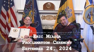 Eric Miazga Proclamation Ceremony  92424 [upl. by Absalom]