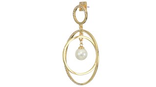 Vince Camuto Frontal Pave Hoop Earrings SKU 9290437 [upl. by Esilec]