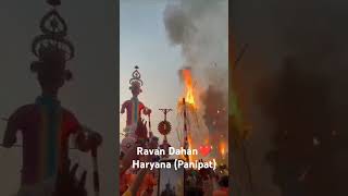 Haryana Panipat ❤️ravan Dahan2024 haryana viralshort youtubeshorts [upl. by Waylon]