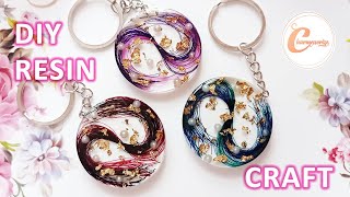 DIY Epoxy Resin Craft Making Unique Resin Keychains Step by Step Simple Resin Crafts For BEGINNERS [upl. by Aneer559]