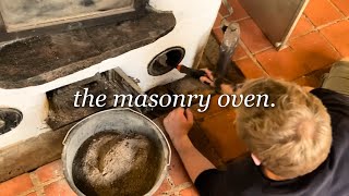 restoring a 25 year old masonry stove  renovating a danish farmhouse [upl. by Meggs]