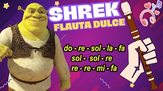 Canción de SHREK flauta dulce 😢 Tutorial  FLUTE [upl. by Faxun]