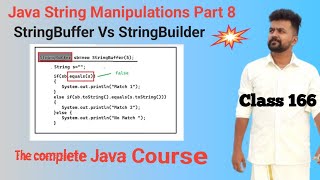 Java String Manipulations  class 8  String vs StringBuffer Vs String Builder  Conclusion [upl. by Matthus]