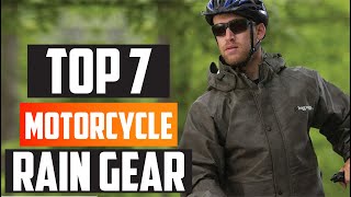 Top 7 Best Motorcycle Rain Gear Picks for Dry and Safe Rides [upl. by Amat]