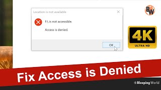 Fix Hard Drive Access Denied amp Local Drive is not Accessible [upl. by Ayital517]