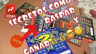 SECRETOS DE COMO JUGAR Y RASPAR TICKETS O RASPADITOS HOY SI LA NETA PARTE 2 💲 💱 SCRATCHERS [upl. by Farman]