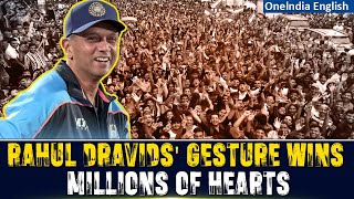 Team Indias Victory March Live Rahul Dravid Accepts Mumbai Fans With His Gratitude and Humbleness [upl. by Lanod]