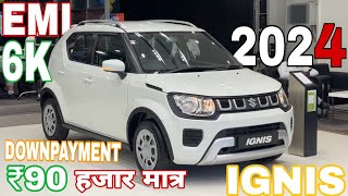 New Maruti IGNIS 2024 Price  Maruti Ignis DELTA On road Price in 2024 Loan Price Emi Downpayment [upl. by Yelyr925]