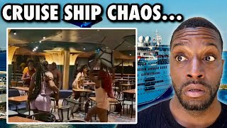 CRUISE NEWS Massive Brawl On Carnival Ship With Chairs Being Thrown [upl. by Einahpetse680]