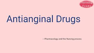 Antianginal Drugs  Pharmacology and the Nursing Process  Nursing school  Study Guide [upl. by Atiner]