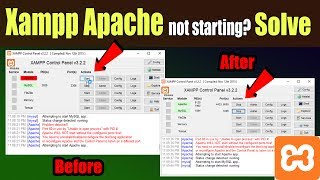 XAMPP Apache not starting Solve Apache not Start 100 Solution [upl. by Alisha69]