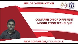 Lecture 24 Comparison of Different Modulation Technique [upl. by Lemaceon]