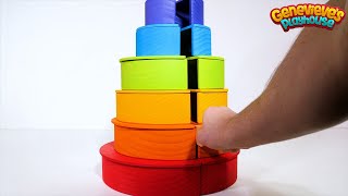 Rainbow Learning Blocks for Toddlers and Kids [upl. by Asia]