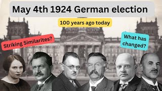 100 years ago today Germanys 1924 elections Historical analysis [upl. by Lindley]