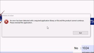 How to Fix Acrobat XI Pro Error quotAn error has been detected with a required application library quot [upl. by Queston]