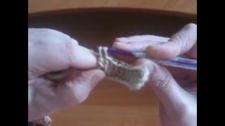 Столбик с одним накидом Урок 4 Column one trebles Crochet [upl. by Goldstein]