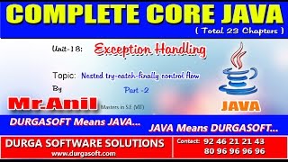 Core Java Exception Handling Nested try catch finally control flow Part 2 [upl. by Sherman570]