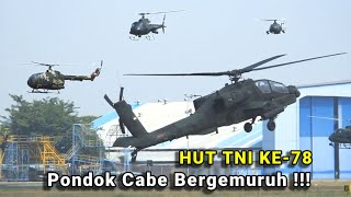 KEREN   Rombongan Helikopter TNI Mendarat Dari Istana Negara Dan Monas HUT TNI Ke78 2023 [upl. by Vergos]