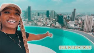 My 500 Bangkok Condo Tour rooftop pool condo amenities luxury and more อาศัยอยู่ในกรุงเทพฯ [upl. by Norah158]