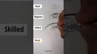 How to Draw Mangekyou Sharingan eye🤯 shorts [upl. by Karb]