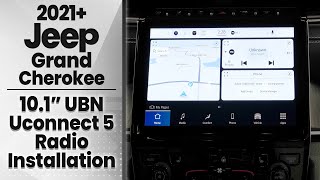 2021 Jeep Grand Cherokee 101quot UBN UConnect 5 Radio Installation  Infotainmentcom [upl. by Orlantha652]