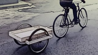 16A  przyczepka do roweru DIY  bicycle cargo trailer [upl. by Adnuhs]