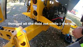 First Use Fail Haulotte 5533A Towable Lift Problems Hydraulic Leaks No Dealer Support DIY [upl. by Annawik622]