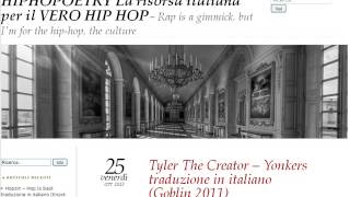 Tyler The Creator  Yonkers traduzione in italiano Goblin 2011 LINK IN DESCRIZIONE [upl. by Hahsi262]