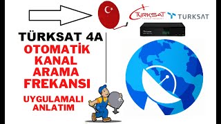 TÜRKSAT 4A OTOMATİK KANAL ARAMA FREKANSI [upl. by Hewes496]