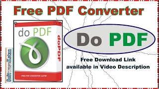 Free PDF Converter doPDF Setup File Full demo how to run amp install software into windows [upl. by Drud364]