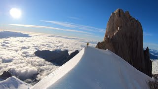 Climbing Cerro Chalten Fitz Roy via the FrancoArgentina [upl. by Ical]