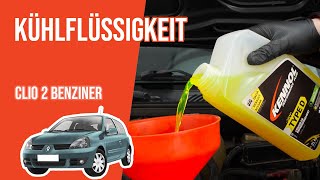 Wie Kühlflüssigkeit wechseln Clio 2 14 16V 🚗 [upl. by Lehsreh]