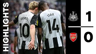 Newcastle United 1 Arsenal 0  Premier League Highlights [upl. by Alfonse596]