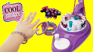 Making DIY Friendship Bracelet with Cool Maker KumiKreator [upl. by Rosaleen]