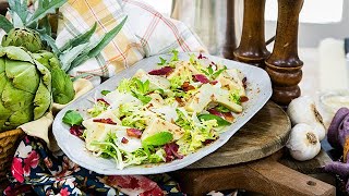 Brad Millers Warm Artichoke Salad  Home amp Family [upl. by Eidok85]