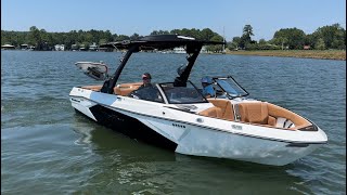 Surfing the Malibu Wakesetter 23 LSV Wave [upl. by Loriner305]