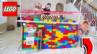 2 NOOBS TRY TO BREAK INTO WORLDS SAFEST LEGO HOUSE [upl. by Guild]