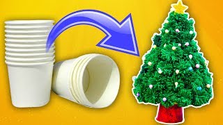 pom pom christmas tree ideas  how to make Christmas tree  DIY xmas tree decoration 177 [upl. by Maisie]