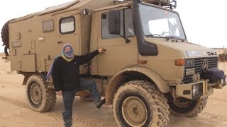 UNIMOG U 435  1300L in der Sahara Fahrt durch Dünen [upl. by Vivyan]