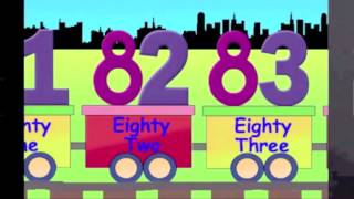 Learning Numbers Learn Counting 81 to 90 the number train learning for kids [upl. by Nosak]